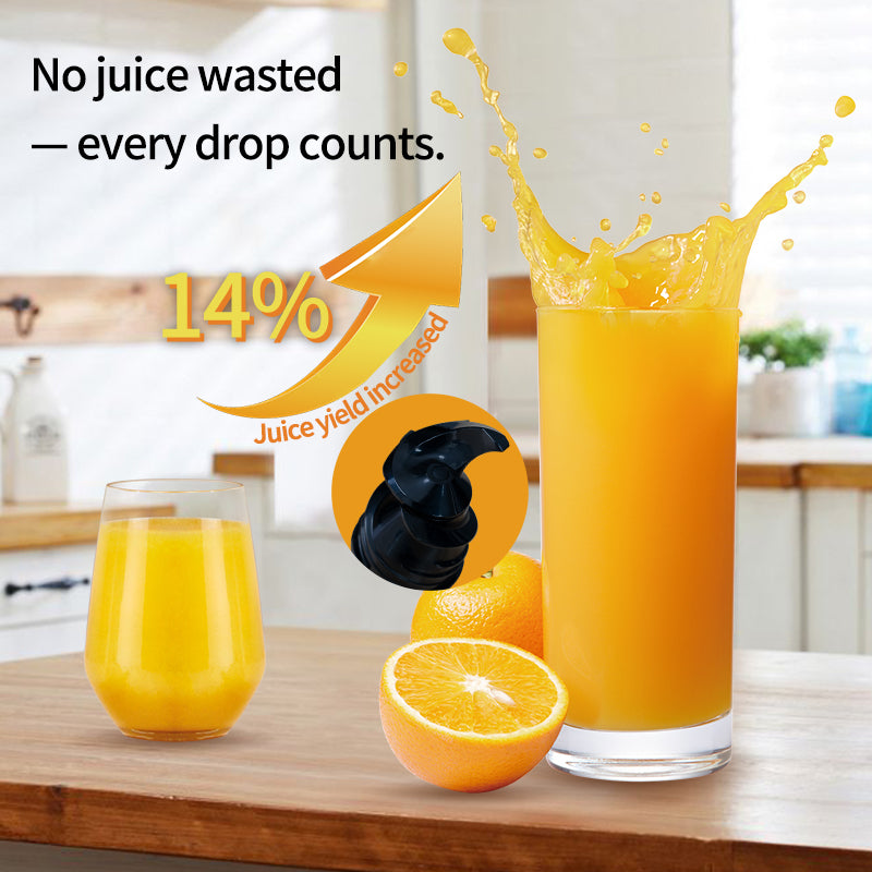 WhallPro Slow Masticating Juice - Cold Press Juicer Machines with Touchscreen,Reverse Function, Soft & Hard Produce, Quiet Motor