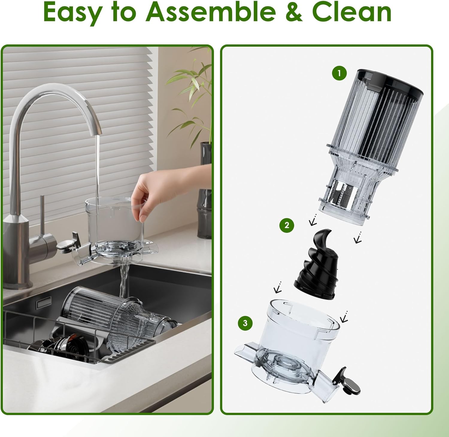 WhallPro® Cold Press Juicer Machine with Touchscreen, Slow Masticating Machines with 4.5" Extra Large Feed Chute, Reverse Function, Soft & Hard Models