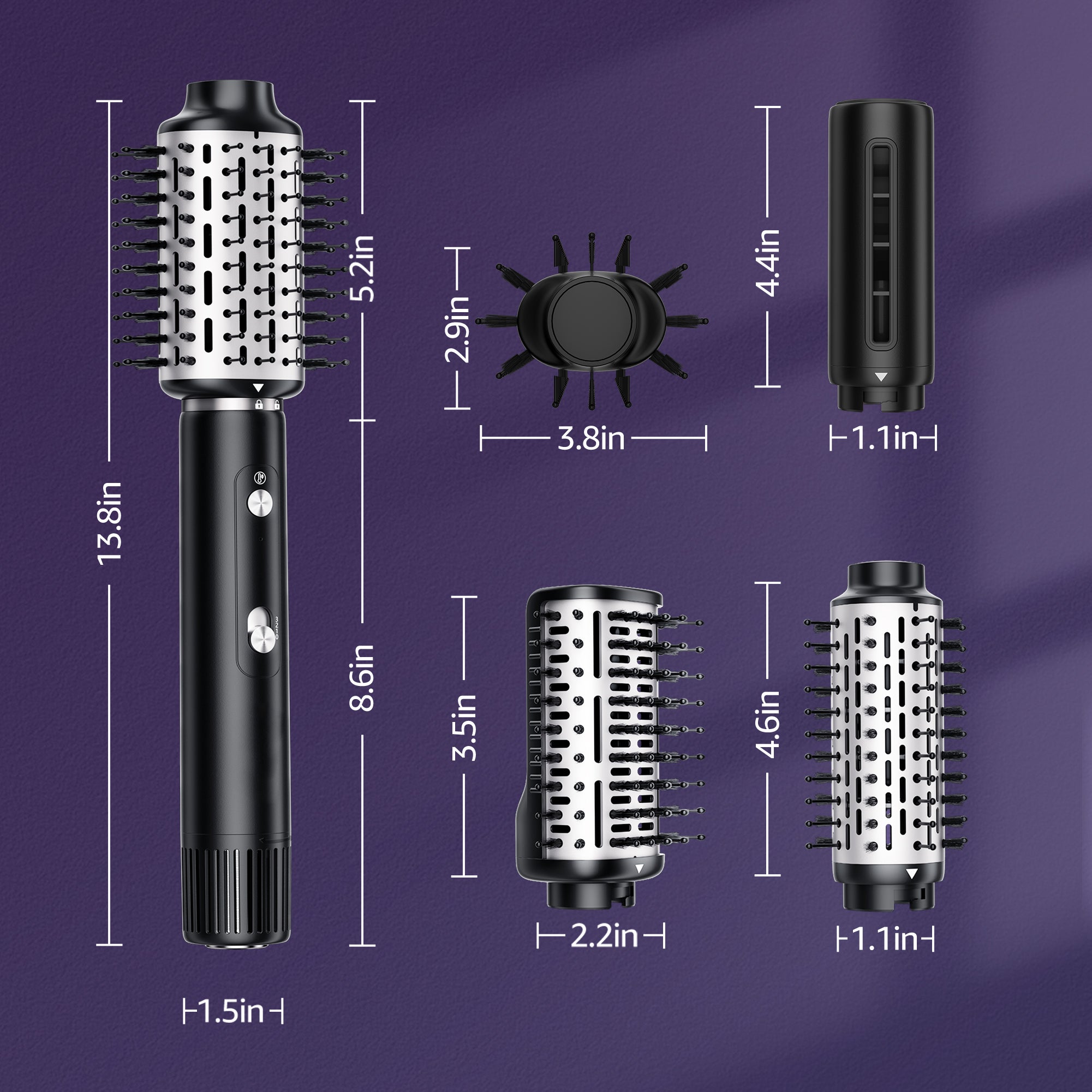 NICEBAY Hair Dryer Brush Blow Dryer Brush in One, Hot Air Styler 1300W