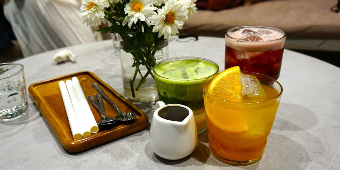 Colorful cold-pressed juice recipes