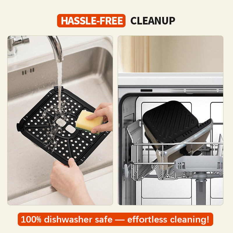 WhallPro 6QT All-Stainless Air Fryer, 8-in-1 Hot Oven with Digital LED Touchscreen & Visible Window