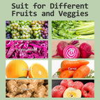 WhallPro® Masticating Slow Juicer –Stainless Steel, Touchscreen with 2 Speed Modes