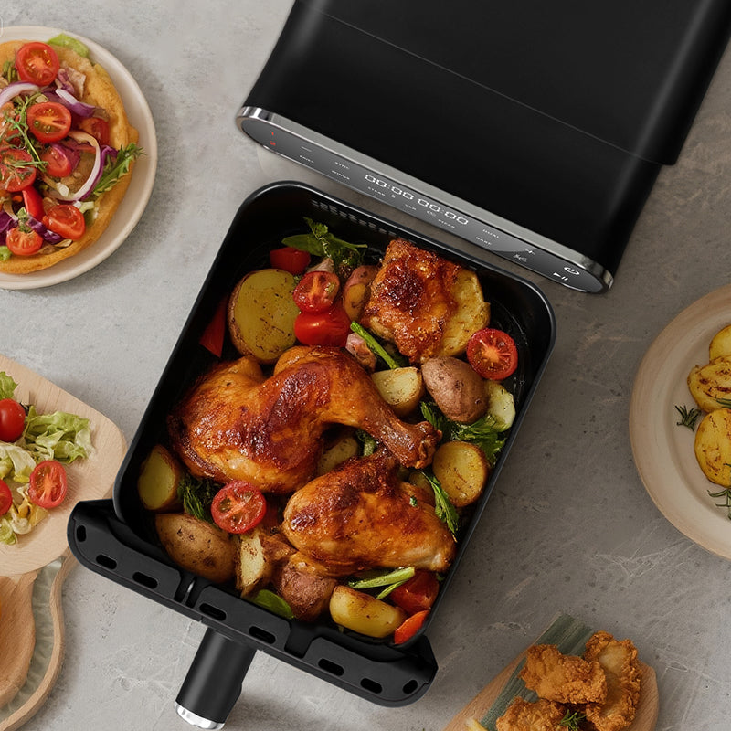 WhallPro® 11L Dual Basket Air Fryer – Independent Cook, Visible Windows, One-Touch Smart Control