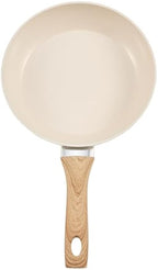 NEW Frying Pan Skillet, Aluminum Egg Fry Pans, 3 Piece (8, 9.5, 11 in), Nonsitck Ceramic Heavy-Duty Skillets with Heat-Resistant Handle, Chef's Kitchen Cookware for Gas, Electric, Induction, Beige