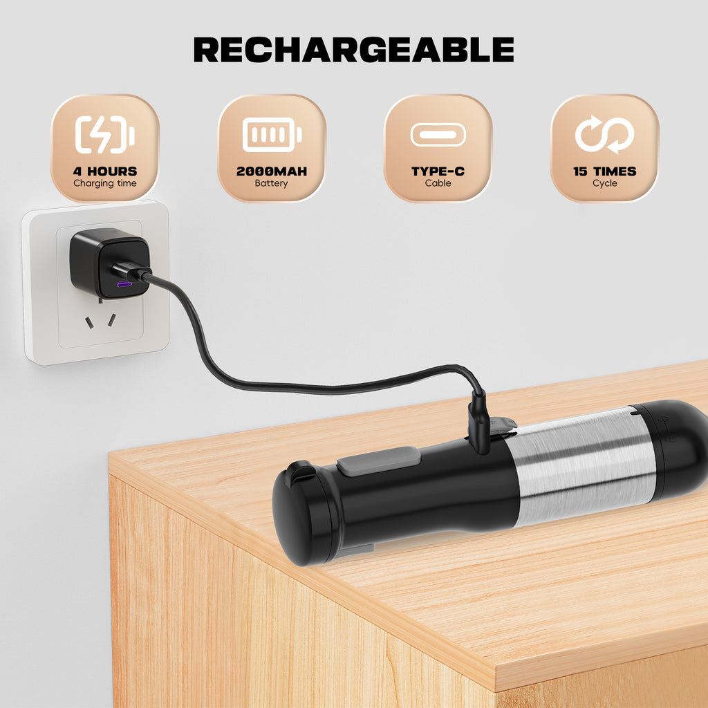 WhallPro® Cordless Immersion Hand Blender, 5-in-1 Cordless Hand Blender Set – Rechargeable, One-Touch Control and Stainless Steel Blades for Smoothies, Shakes or Soups, Black