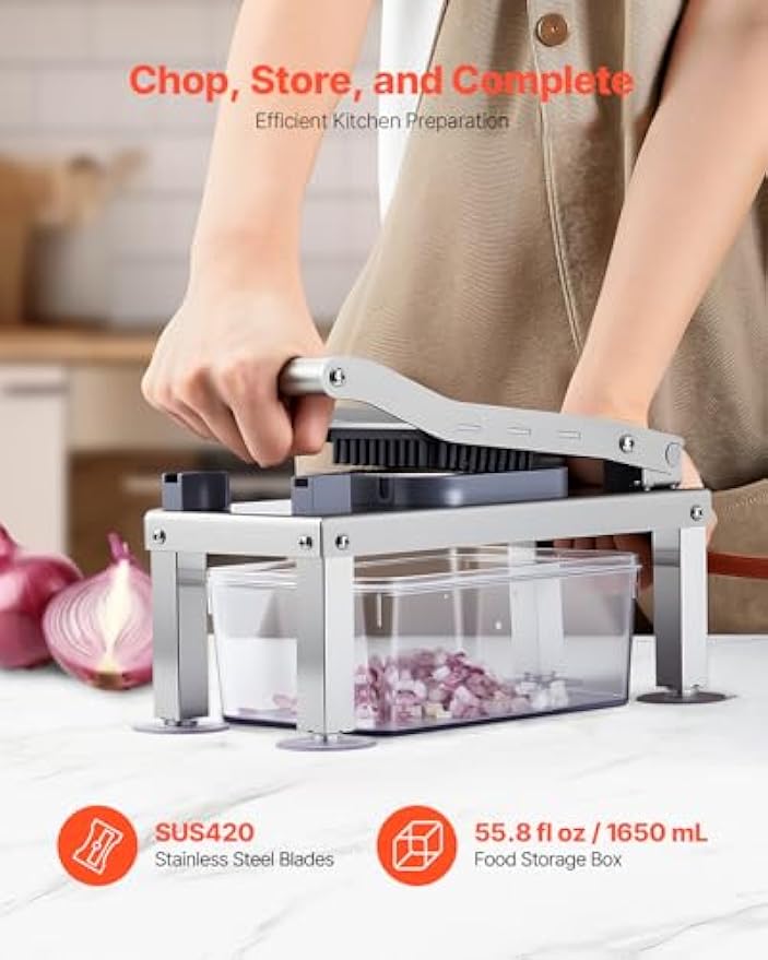 NEW Vegetable Chopper Mandoline Slicer, All-in-1 Food Veggie Cutter with 9 Stainless Steel Blades, Cheese Grater Onion Potato Dicer with Container,Salad Spiralizer Kitchen Gadgets&Essentials