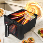 WhallPro® 11L Dual Basket Air Fryer – Independent Cook, Visible Windows, One-Touch Smart Control