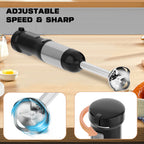 WhallPro® Cordless Immersion Hand Blender, 5-in-1 Cordless Hand Blender Set – Rechargeable, One-Touch Control and Stainless Steel Blades for Smoothies, Shakes or Soups, Black