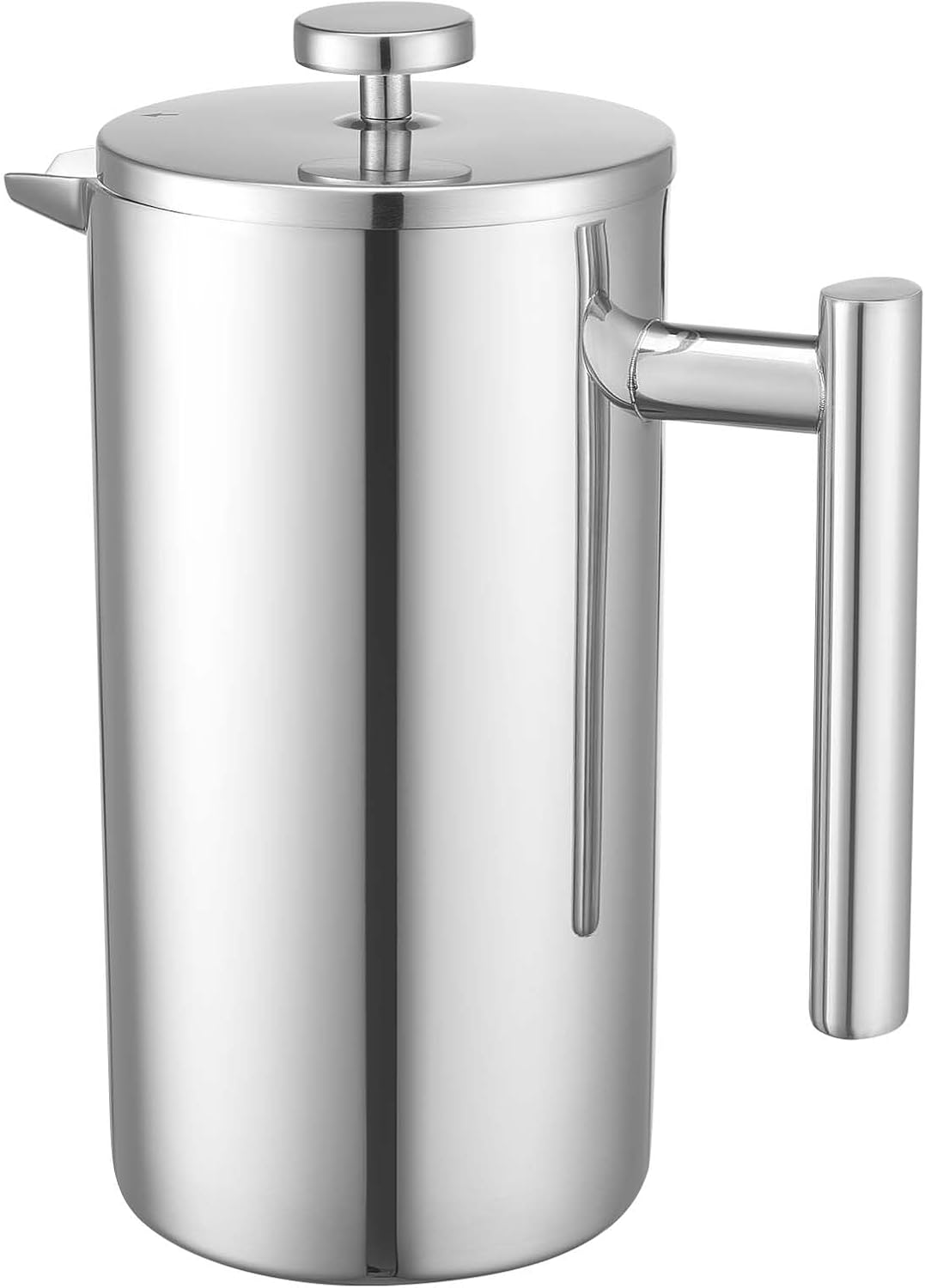 NEW French Press Coffee Maker, 34 Ounce 1 Liter Stainless Steel Coffee Press Tea Maker with Filter, Large Double Wall Insulated French Presses Cold Brew for Camping Travel Home Kitchen, Black