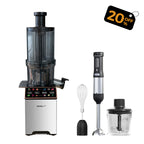 WhallPro® Cold Press Juicer & Cordless Hand Blender Combo Set