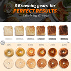 WhallPro® Touch Screen Toaster 2 & 4 Slice | Stainless Steel, Digital Timer, Sound | 6 Bread Types & Shades