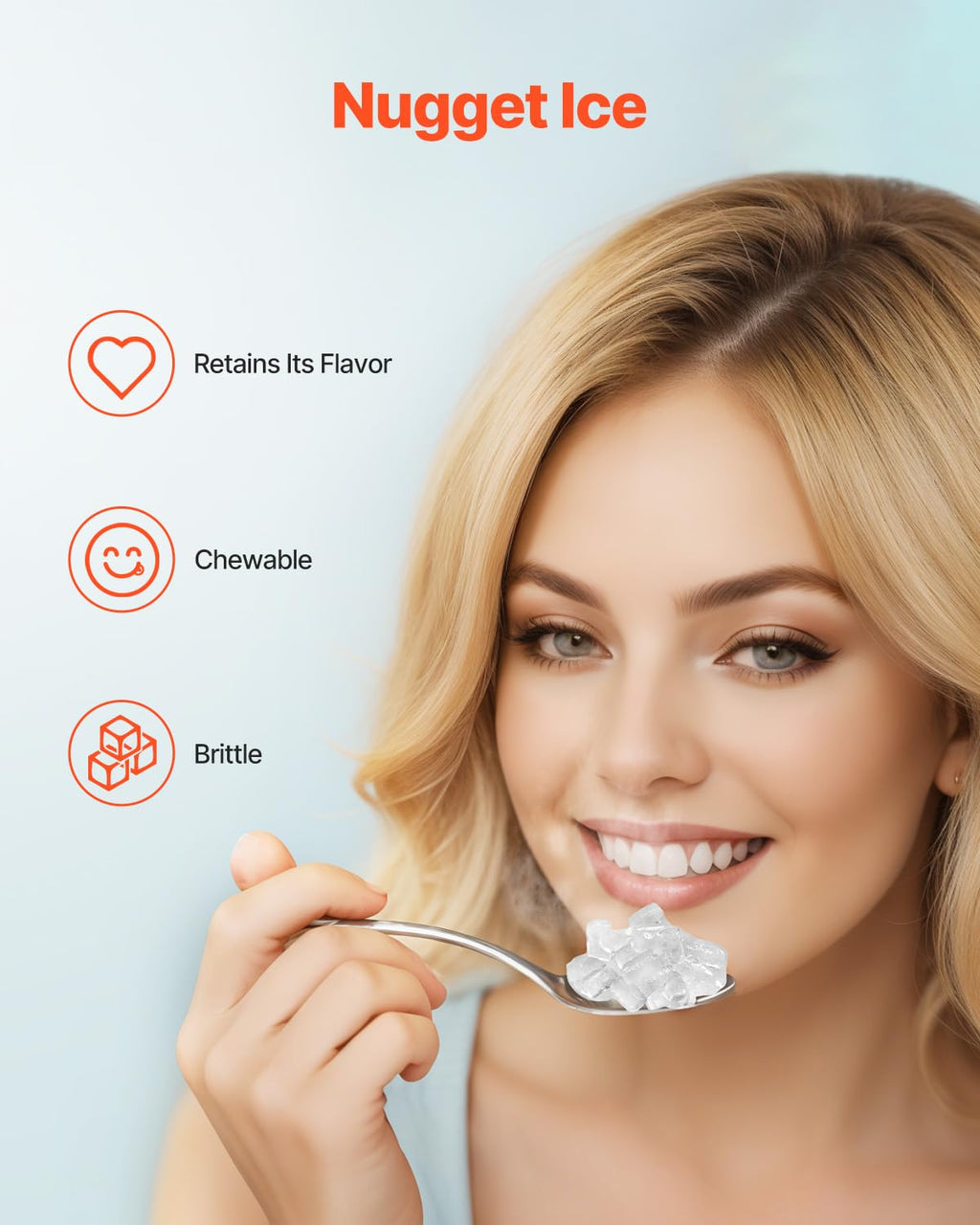 NEW Nugget Ice Maker, 37lbs/24H, with Self Cleaning, with Ice Scoop and Basket, Stainless Steel Ice Machine with Convenient Ice Transfer for Home Kitchen Office