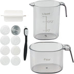 NEW Electric Pasta Maker, 150W Automatic Noodle Maker Machine with 8 Pasta Shapes, 4 Intelligent Modes, 500g Flour Capacity Pasta Maker Machine with Measuring Cups, Cleaning Brush for Home Kitchen