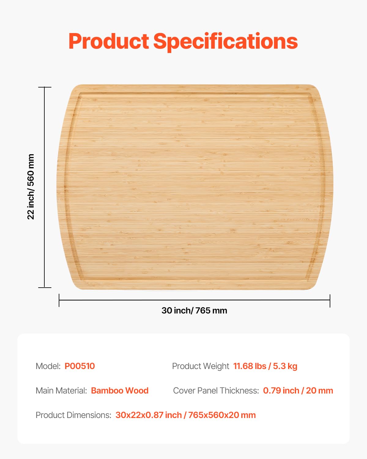 NEW Noodle Board Stove Cover, Stove Top Cover Board for Gas Burner & Electric Stove, Bamboo Wood Cutting Board with Juice Grooves, RV Stovetop/ Kitchen Sink Cover for Counter Space & Tray, Natural