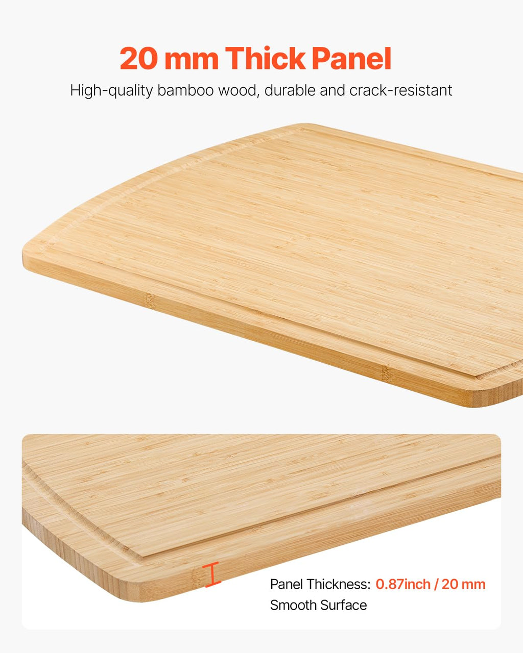 NEW Noodle Board Stove Cover, Stove Top Cover Board for Gas Burner & Electric Stove, Bamboo Wood Cutting Board with Juice Grooves, RV Stovetop/ Kitchen Sink Cover for Counter Space & Tray, Natural