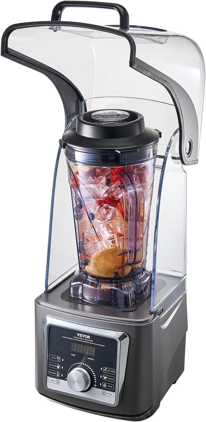 NEW Professional Blender for Smoothies, 118 oz 1400W, with Powerful Motor, Multi-Functional Food Processing Blender with Noise Cover for Smoothie/Milkshake/Juice, Fits for Kitchen