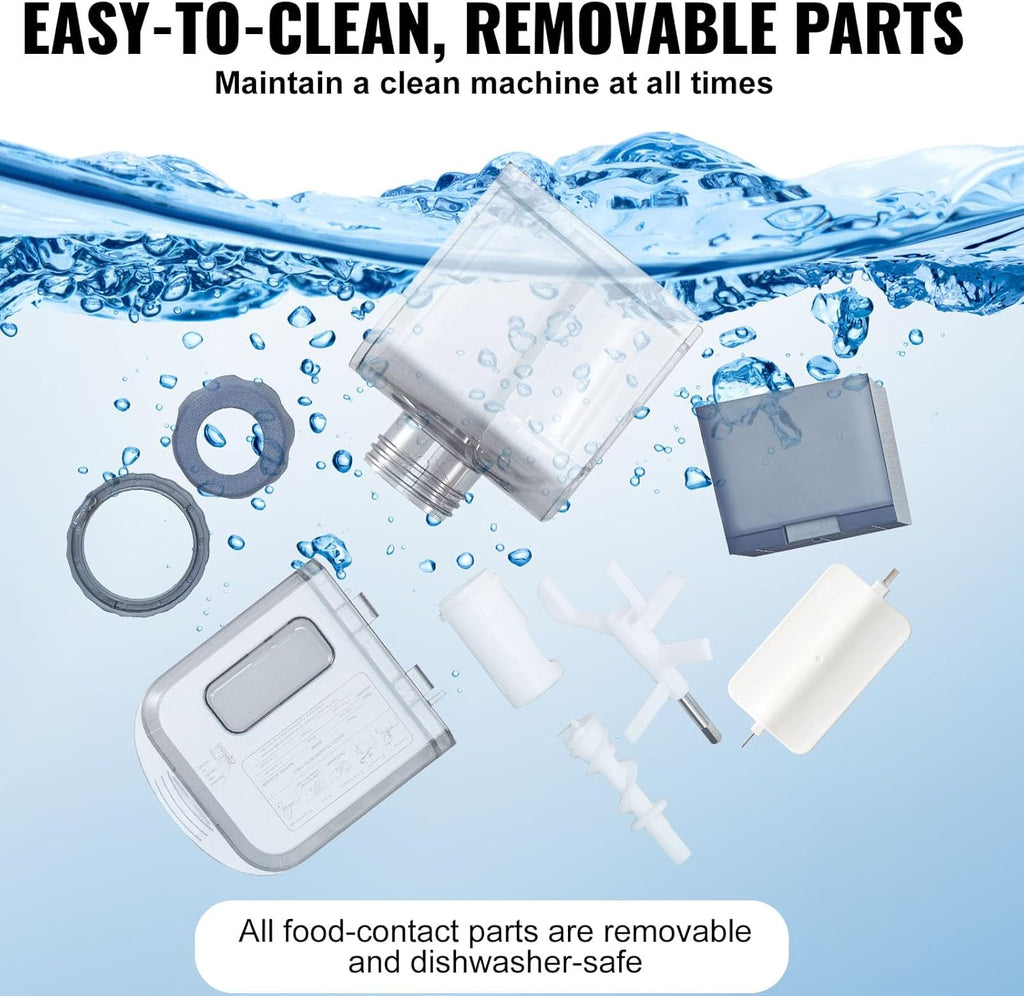 NEW Electric Pasta Maker, 150W Automatic Noodle Maker Machine with 8 Pasta Shapes, 4 Intelligent Modes, 500g Flour Capacity Pasta Maker Machine with Measuring Cups, Cleaning Brush for Home Kitchen