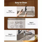 NEW French Press Coffee Maker, 51 Ounce Stainless Steel Coffee Press Tea Maker With Filter, Large Double Wall Insulated Presses Cold Brew, Silver