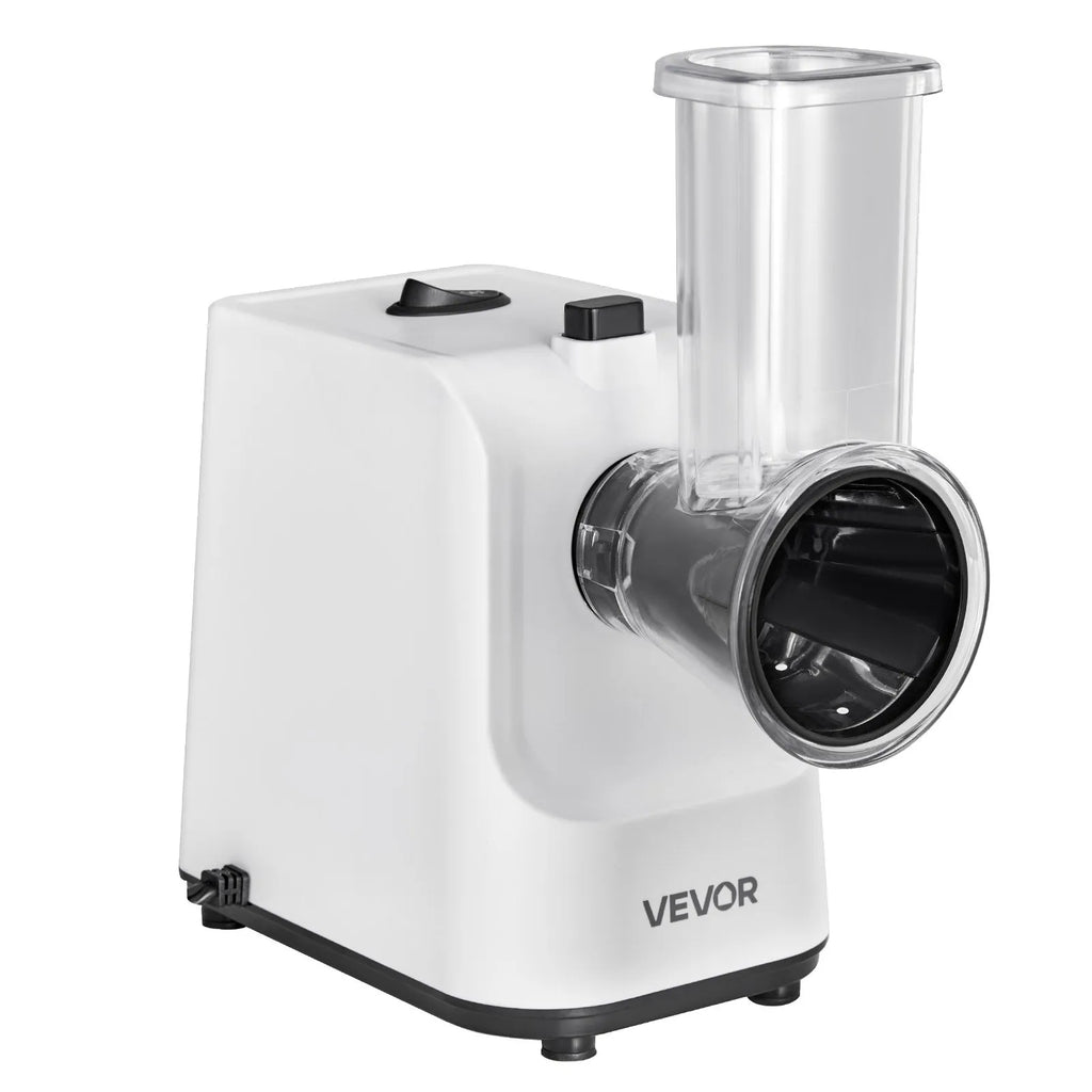 NEW Electric Cheese Grater Salad Maker, 200W Salad Shooter, Electric Vegetable Slicer Shredder Chopper for Fruits with 5 Attachments, Stainless Steel Food Cutter for Vegetables, and Cheeses