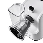 NEW Electric Cheese Grater Salad Maker, 200W Salad Shooter, Electric Vegetable Slicer Shredder Chopper for Fruits with 5 Attachments, Stainless Steel Food Cutter for Vegetables, and Cheeses