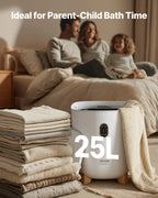 NEW Towel Warmers for Bathroom, 25 L Towel Warmer Bucket with Auto Shut Off for Spa Fits up to 5 Oversized Bath Towels, Blankets, Clothes, Bathrobes, PJ's and More