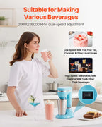 NEW Milkshake Maker, 100W Milk Shake Maker Mixer, Single Head Drink Mixer Blender Machine, Dual-Speed Adjustment Milkshake Blender with Stainless Steel Cup, for Home, Kitchen, Bar & Beverage Shop
