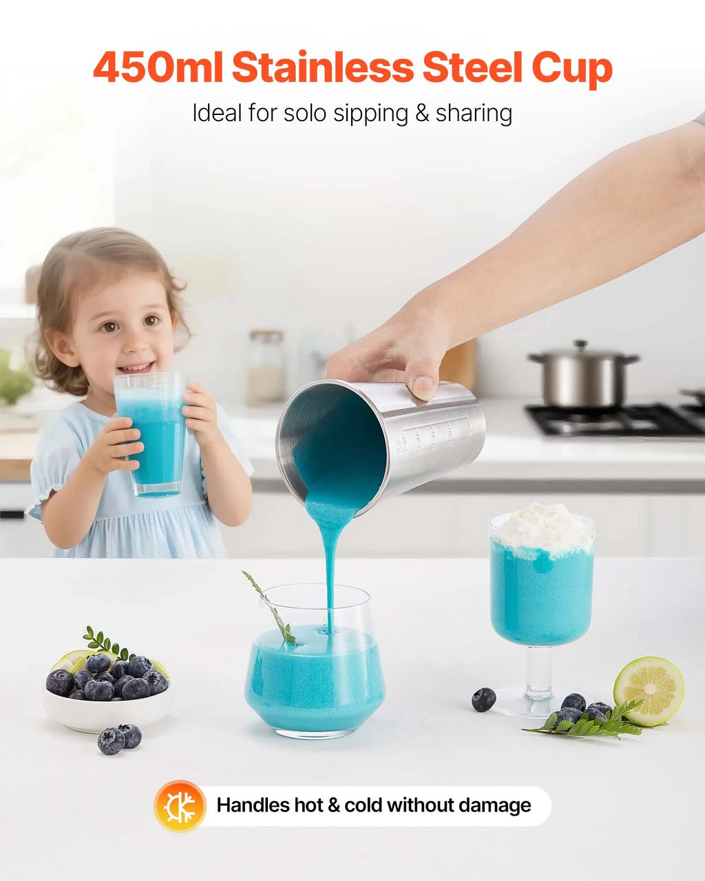 NEW Milkshake Maker, 100W Milk Shake Maker Mixer, Single Head Drink Mixer Blender Machine, Dual-Speed Adjustment Milkshake Blender with Stainless Steel Cup, for Home, Kitchen, Bar & Beverage Shop