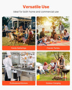 NEW Grilling Accessories, 4PCS BBQ Grill Tool Set, Heavy Duty Stainless Steel Barbecue Tools, Kitchen Utensils with Tong, Spatula, Fork, Brush, for Outdoor Grills, Gift for Father Men Husband