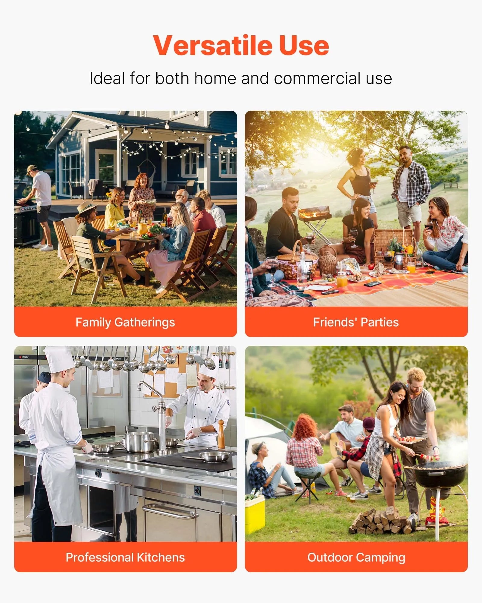 NEW Grilling Accessories, 4PCS BBQ Grill Tool Set, Heavy Duty Stainless Steel Barbecue Tools, Kitchen Utensils with Tong, Spatula, Fork, Brush, for Outdoor Grills, Gift for Father Men Husband